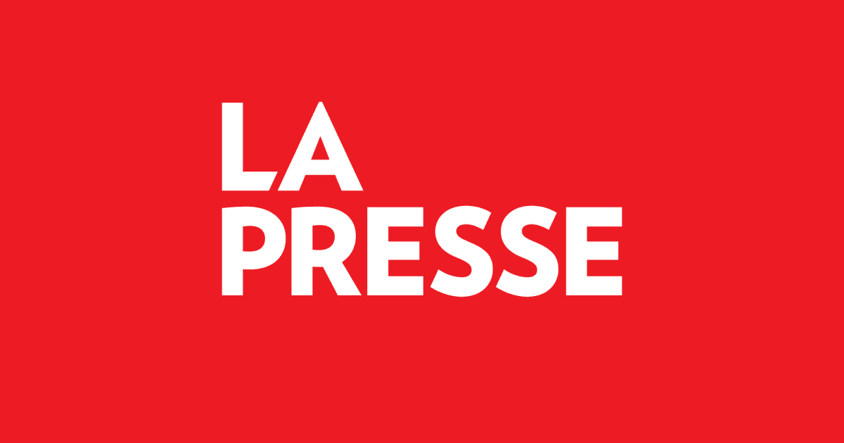 La Presse logo, featuring white uppercase text on a solid red background.
